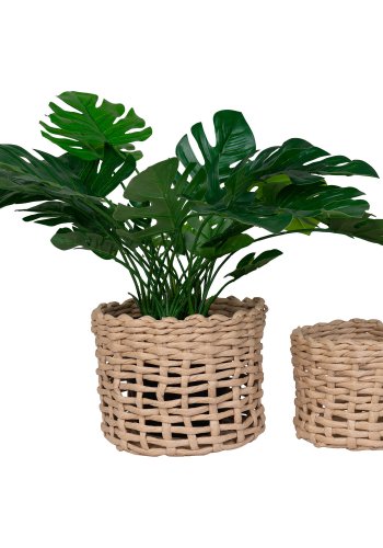 HOUSE NORDIC Kurv, papir, lysebrun, st af 2