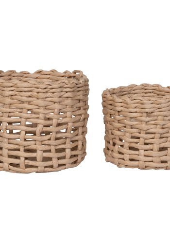 HOUSE NORDIC Kurv, papir, lysebrun, st af 2