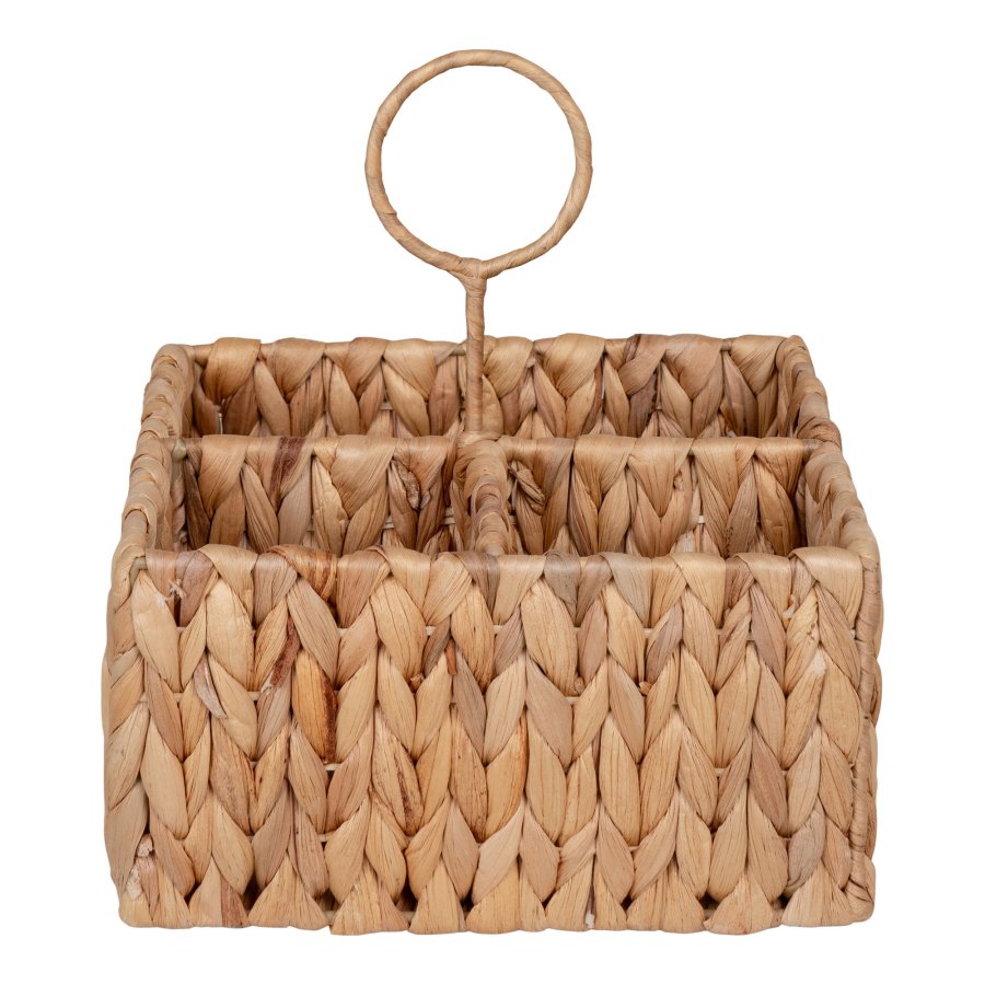 HOUSE NORDIC Opbevaringskurv, vandhyacinth, natur, 20x11x20 cm