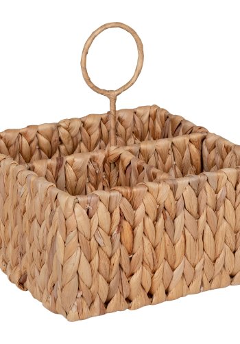 HOUSE NORDIC Opbevaringskurv, vandhyacinth, natur, 20x11x20 cm