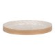 HOUSE NORDIC Bakke, bambus/capiz, beige, 40x40x3,5 cm