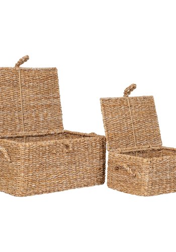 HOUSE NORDIC Kurv, sgrs/jern, natur, st af 2