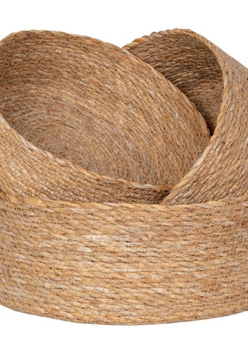 HOUSE NORDIC Kurv, sgrs, natur, st af 3