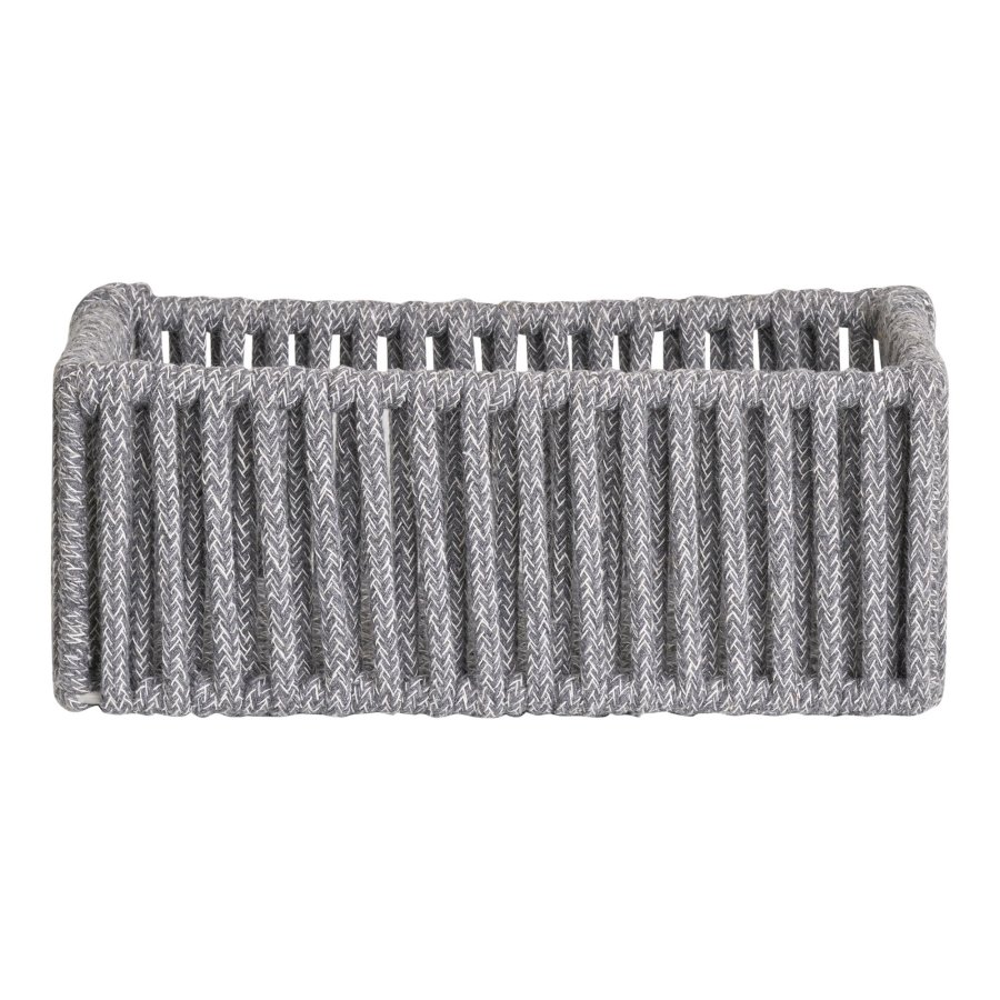 HOUSE NORDIC Arese kurv, rektangulr - gr bomuld og metal (st med 3)