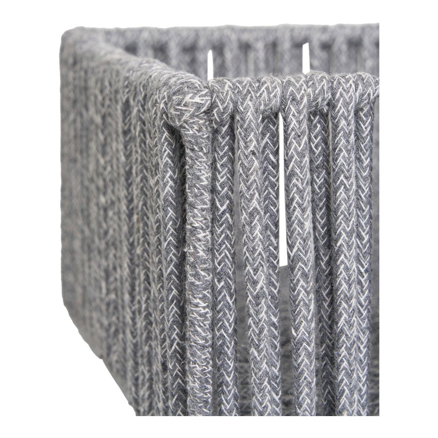 HOUSE NORDIC Arese kurv, rektangulr - gr bomuld og metal (st med 3)