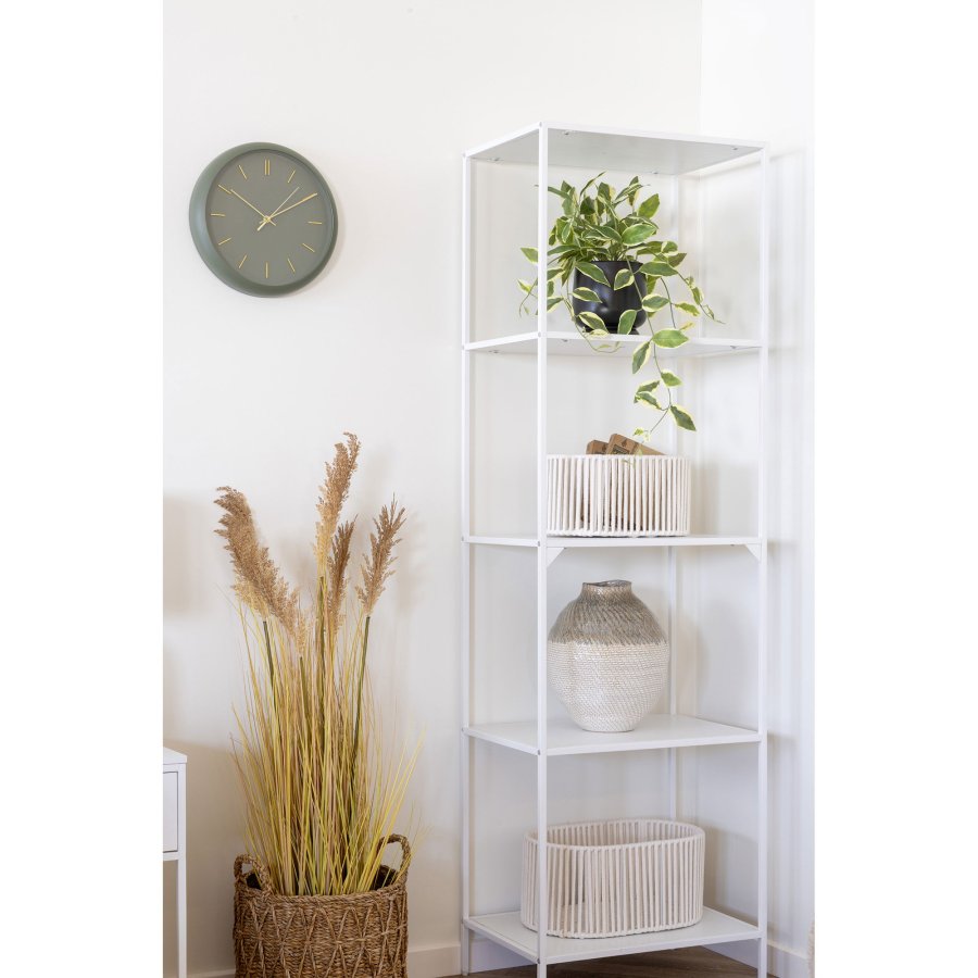 HOUSE NORDIC Arese kurv, oval - offwhite bomuld og metal (st med 2)