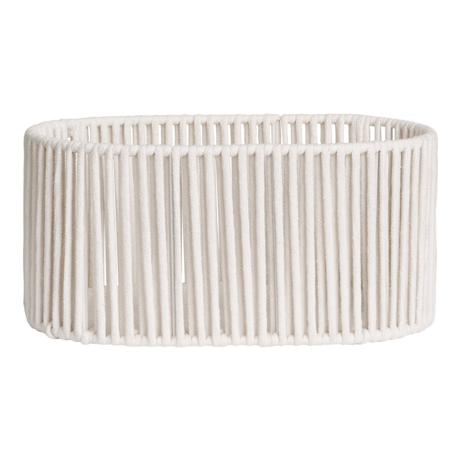 HOUSE NORDIC Arese kurv, oval - offwhite bomuld og metal (st med 2)