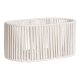 HOUSE NORDIC Arese kurv, oval - offwhite bomuld og metal (st med 2)
