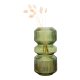 HOUSE NORDIC vase, rund - grn glas (H:24,5)