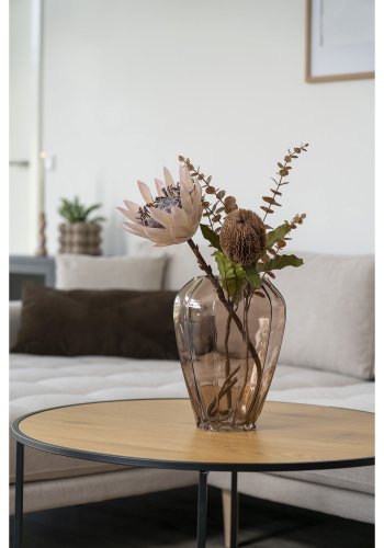 HOUSE NORDIC  Vase - Vase, glas, brun, 22x29 cm