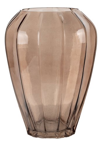 HOUSE NORDIC  Vase - Vase, glas, brun, 22x29 cm