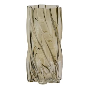 HOUSE NORDIC Vase, mundblst glas, rget grn, 12,5x25 cm