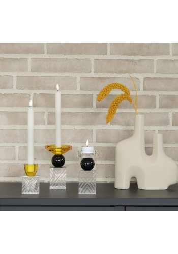 HOUSE NORDIC Vase - Vase i sand keramik med to bninger 8x23,5x27 cm