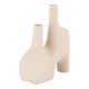 HOUSE NORDIC Vase - Vase i sand keramik med to bninger 8x23,5x27 cm