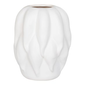HOUSE NORDIC Vase, keramik, beige, 19,5x19,5x26 cm
