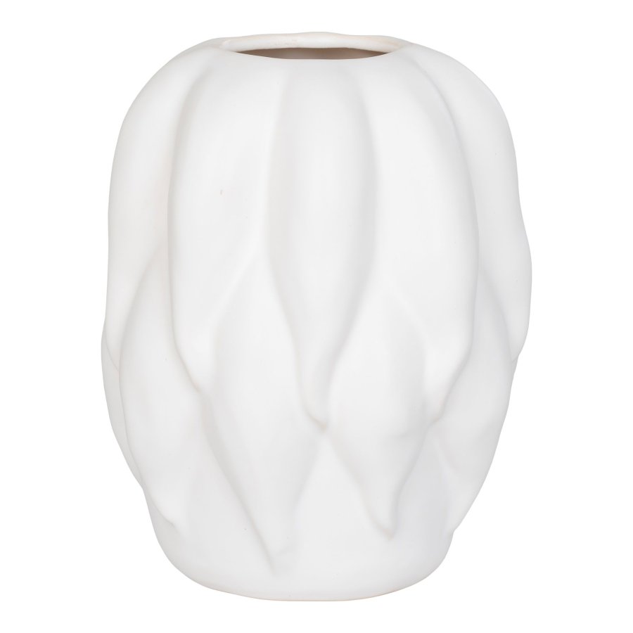 HOUSE NORDIC Vase, keramik, beige, 19,5x19,5x26 cm