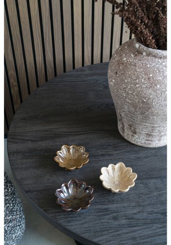 HOUSE NORDIC Skl, keramik, beige/brun/mrkebrun, 8,5x3,5 cm, st af 3