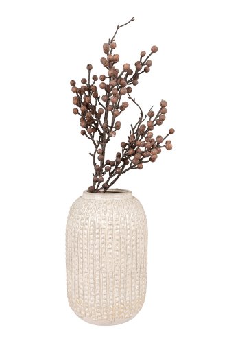 HOUSE NORDIC  Vase - Vase, keramik, beige, 16x25,5 cm