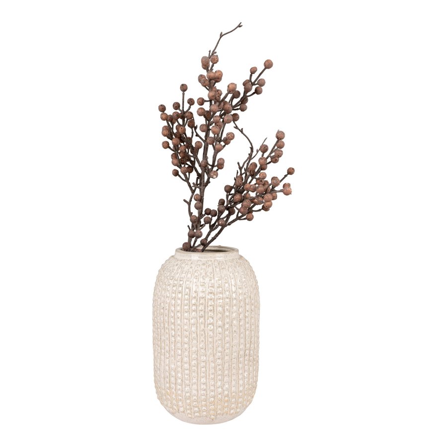 HOUSE NORDIC  Vase - Vase, keramik, beige, 16x25,5 cm