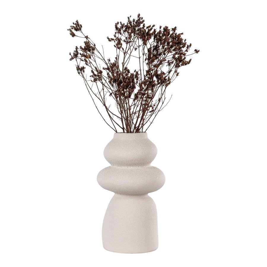 HOUSE NORDIC  Vase - Vase, keramik, beige, 14,5x26,5 cm