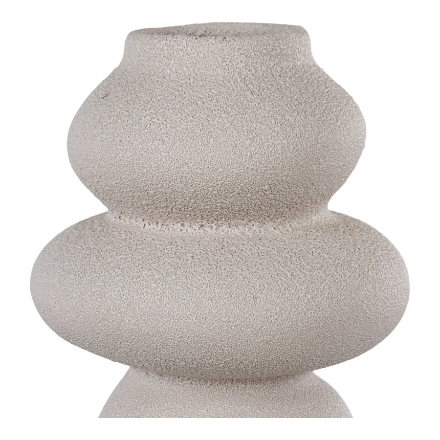 HOUSE NORDIC  Vase - Vase, keramik, beige, 14,5x26,5 cm