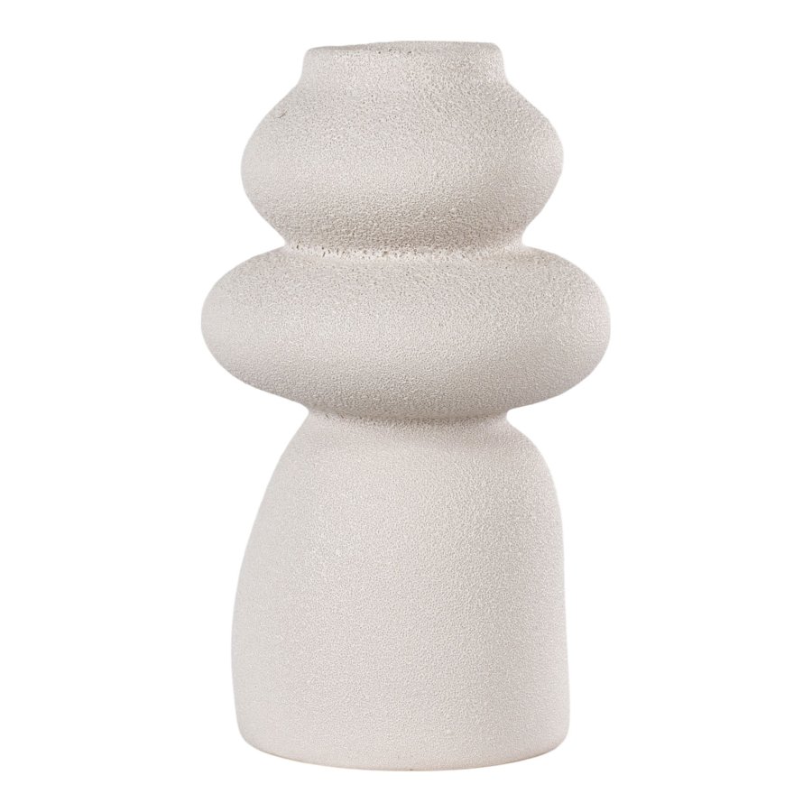 HOUSE NORDIC  Vase - Vase, keramik, beige, 14,5x26,5 cm