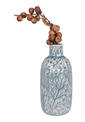 HOUSE NORDIC  Vase - Vase, keramik, bl, 12x26 cm