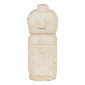 HOUSE NORDIC dekorations figur, kvadratisk - beige cement (6,5x6,5)