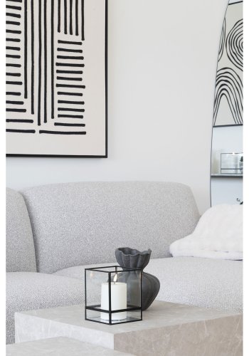 HOUSE NORDIC vase - sort keramik (17,2x19,4)