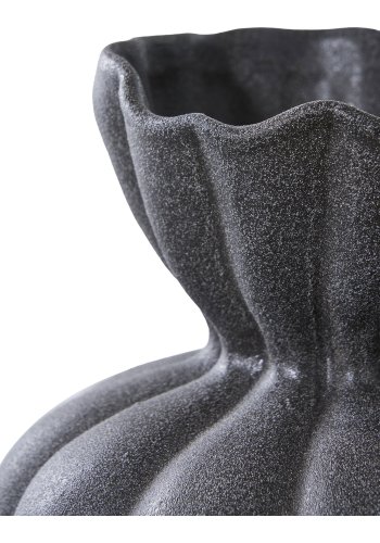 HOUSE NORDIC vase - sort keramik (17,2x19,4)