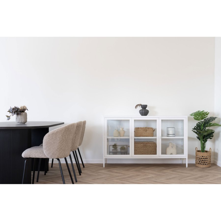 HOUSE NORDIC vase - sort keramik (17,2x19,4)