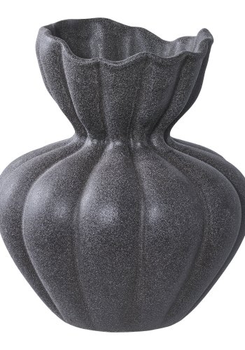 HOUSE NORDIC vase - sort keramik (17,2x19,4)
