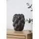 HOUSE NORDIC vase - sort keramik (14x15x19)