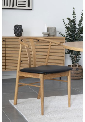 HOUSE NORDIC vase - sort keramik (14x15x19)