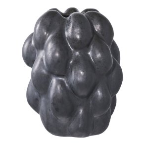HOUSE NORDIC vase - sort keramik (14x15x19)