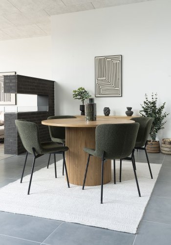 HOUSE NORDIC vase - grn/brun keramik (16x30)