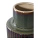 HOUSE NORDIC vase - grn/brun keramik (16x30)