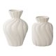 HOUSE NORDIC vase - hvid keramik (st med 2)