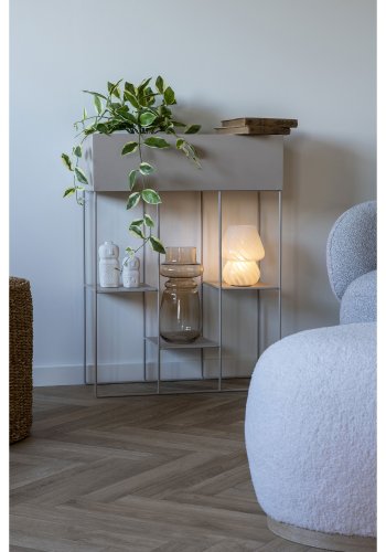 HOUSE NORDIC vase, rund - smoked brun (17x31)