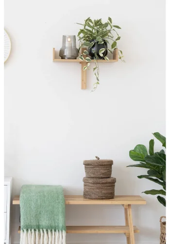 HOUSE NORDIC vase, rund - smoked gr glas (15x19)