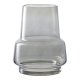 HOUSE NORDIC vase, rund - smoked gr glas (15x19)