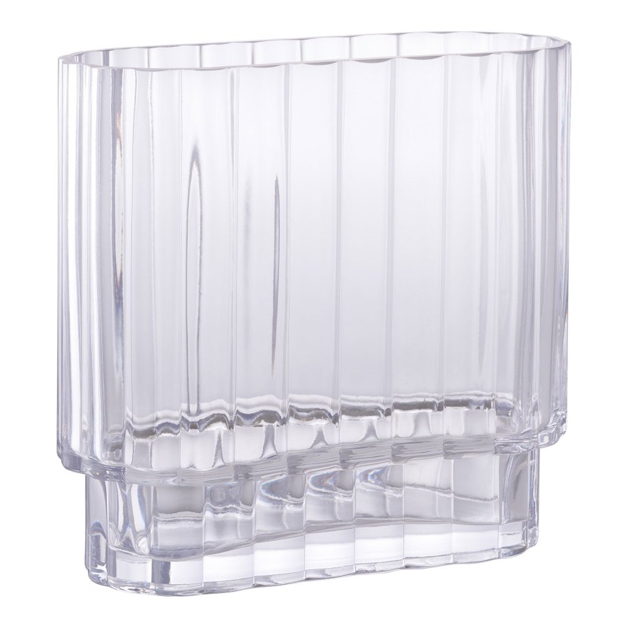 HOUSE NORDIC  Vase - Vase, glas, klar<br>20x9x19,5 cm