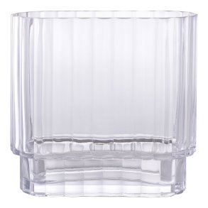 HOUSE NORDIC  Vase - Vase, glas, klar<br>20x9x19,5 cm