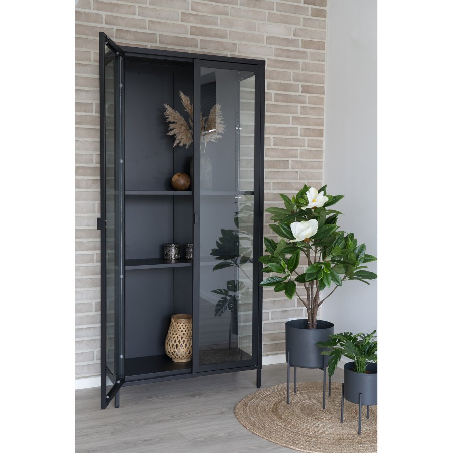 HOUSE NORDIC krukke, rund m. lg - rgfarvet glas (st af 2)