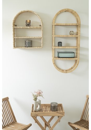 HOUSE NORDIC Santorini Boks - Boks i glas og sort metal 13x20x7 cm