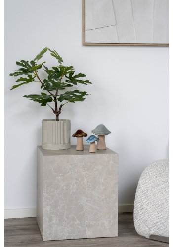 HOUSE NORDIC dekorations svamp - grn, brun, bl keramik (st med 3)