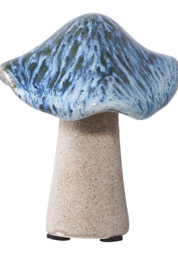 HOUSE NORDIC dekorations svamp - grn, brun, bl keramik (st med 3)