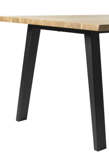 Reno bordben, N-formet - sort metal (st med 2 ben)