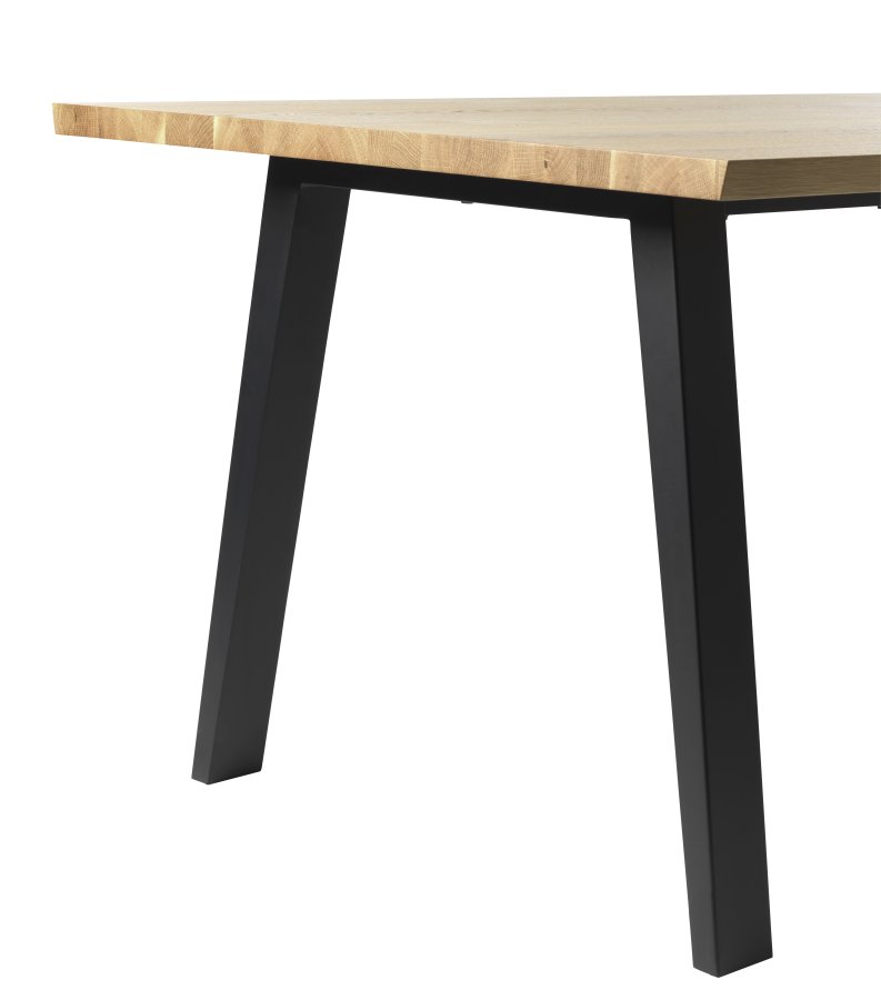 Reno bordben, N-formet - sort metal (st med 2 ben)