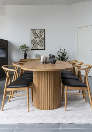 HOUSE NORDIC urtepotte, rund - sort keramik (15x23,5)